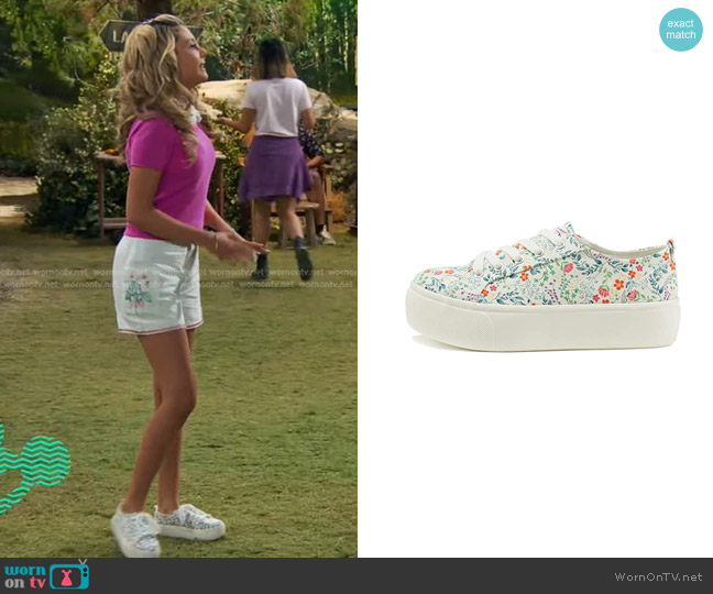 Soda Petal Double Deck Bottom Sole Sneakers worn by Destiny Baker (Mallory James Mahoney) on Bunkd