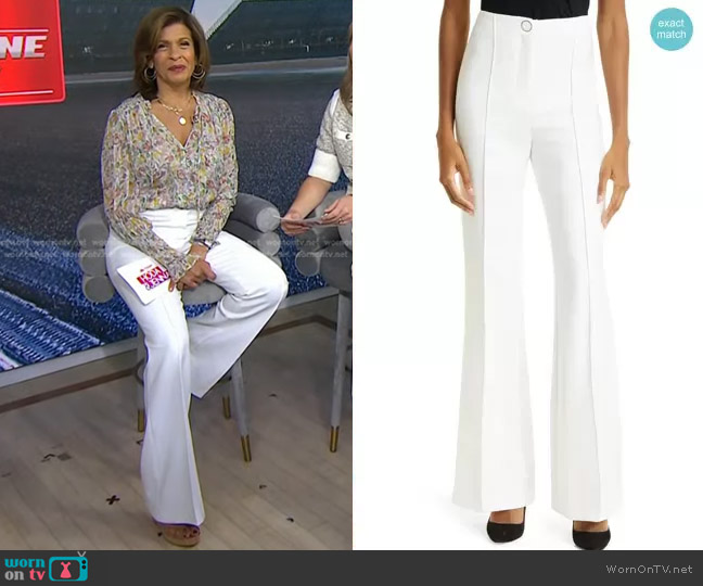 Veronica Beard Judy Flare Hem Pants worn by Hoda Kotb on Today
