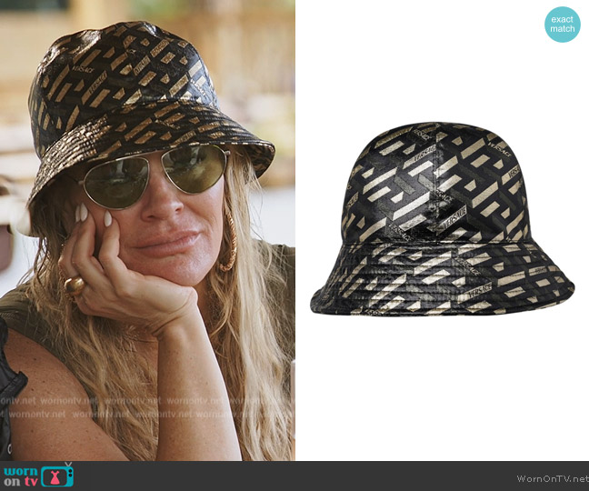 Versace Monogram Printed Bucket Hat worn by  on The Real Housewives Ultimate Girls Trip