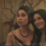 Addy’s floral lace trim dress on Nancy Drew