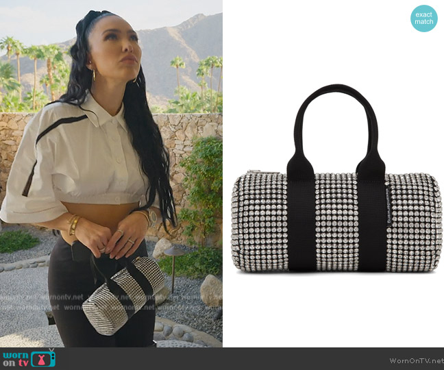 Mini Cruiser crystal duffle bag worn by Bre Tiesi on Selling Sunset