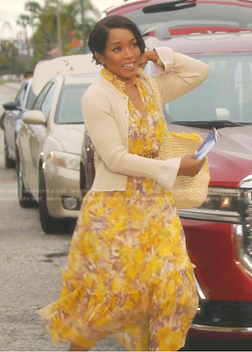 Athena’s yellow floral dress on 9-1-1