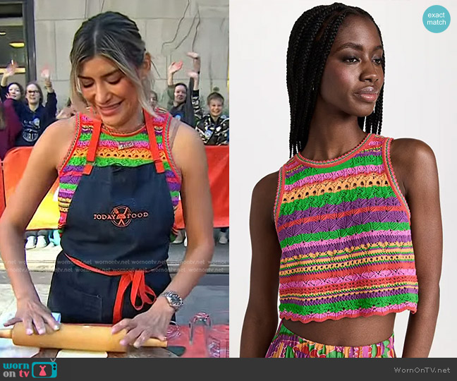 Ba&Sh Pierce Sweater Top worn by Bricia Lopez on Today