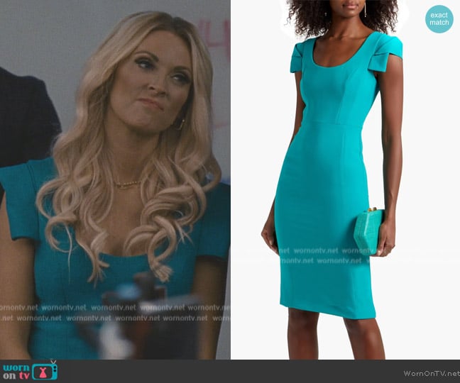 Turquoise by Black Halo Amelie Cady Dress