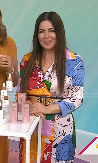 Bobbie’s printed wrap dress on Today