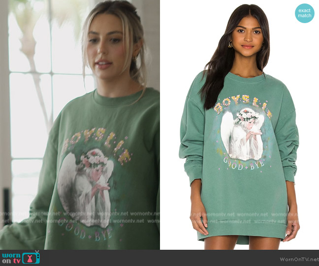 Boys Lie Boys Lie, Good Bye Crewneck Sweatshirt worn by Sophia Stallone on The Family Stallone