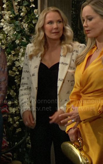 Brooke’s je t’aime blazer on The Bold and the Beautiful