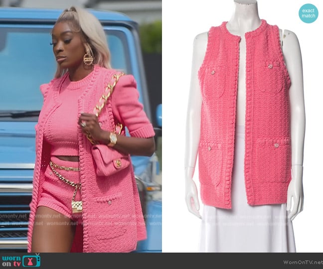 Chanel 2022 Vest worn by Chelsea Lazkani on Selling Sunset