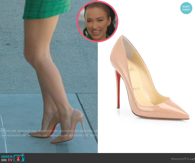 Christian Louboutin So Kate 120 Patent Leather Pumps worn by Bre Tiesi on Selling Sunset