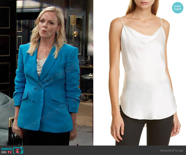 Cinq a Sept Marta Silk Satin Camisole worn by Belle Brady (Martha Madison) on Days of our Lives