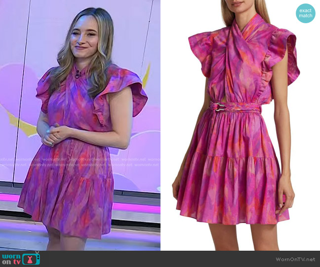 Derek Lam 10 Crosby Finn Ruffle Wrap Dress worn by Lexie Sachs on Today
