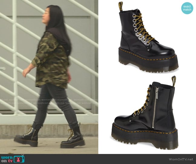 Dr. Martens Jadon Max Platform Boot worn by Alice Kwan (Sherry Cola) on Good Trouble
