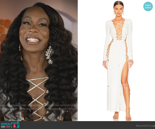 Dundas Electra Dress worn by Sanya Richards-Ross on The Real Housewives of Atlanta
