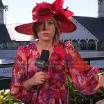 Dylan’s red floral wrap dress on Today