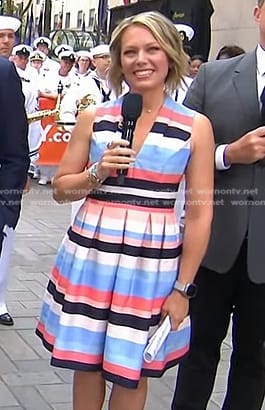 Dylans’s multicolor striped dress on Today