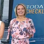 Dylan’s pink floral tie sleeve dress on Today