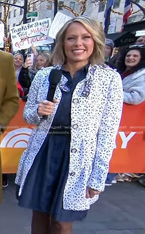 Dylan’s white eyelet short coat on Today