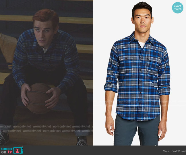 Eddie Bauer Ultimate Expedition Flannel Shirt worn by Archie Andrews (K.J. Apa) on Riverdale