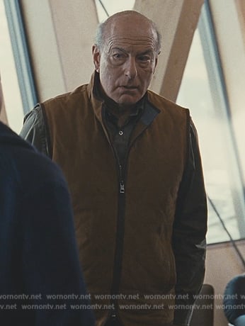 Frank’s brown quilted vest