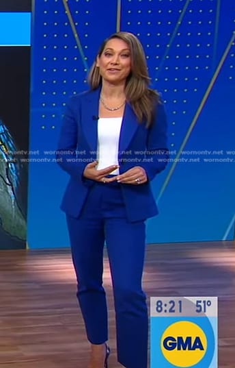 Ginger’s blue suit on Good Morning America