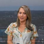 Ginger’s floral wrap top on Good Morning America