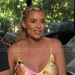 Heather El Moussa’s floral dress on Access Hollywood