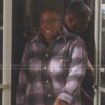 Hen’s purple plaid shirt on 9-1-1