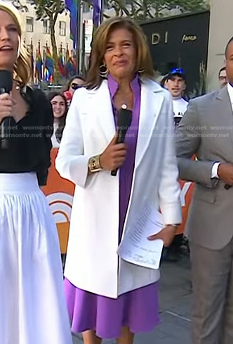 Hoda’s white coat on Today