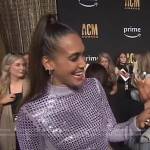 Simone Boyce’s sequin cutout dress on Access Hollywood