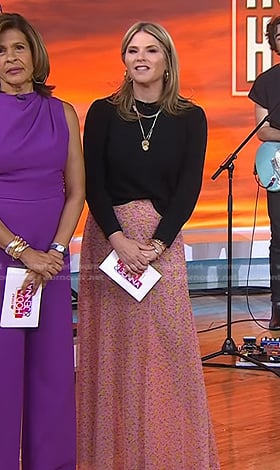 Jenna’s pink floral maxi skirt on Today