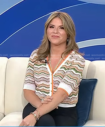 Jenna’s striped knit cardigan on Today