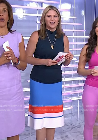 Jenna Bush’s colorblock skirt by Today