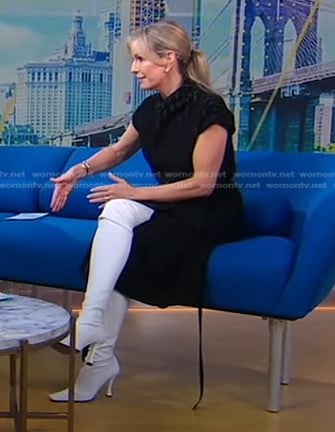 Jennifer’s white over the knee boots on Good Morning America