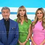Jennifer Flavin’s green belted dress on Today