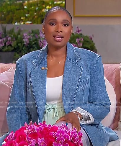Jennifer’s oversized denim jacket on The Jennifer Hudson Show