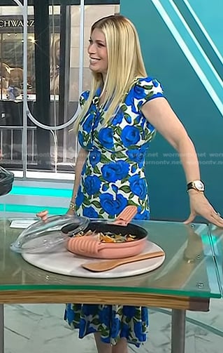 Jill’s floral cap sleeve dress on Today
