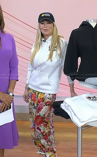 Jill’s floral print pants on Today
