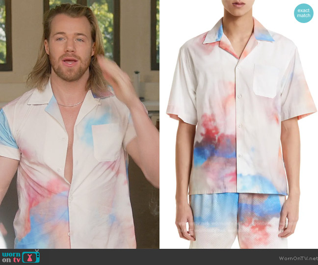 John Elliott Custom-Print Camp Shirt worn by JJ Parker (Hunter Clowdus) on All American