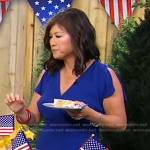 Juju’s blue short sleeve dress on Good Morning America