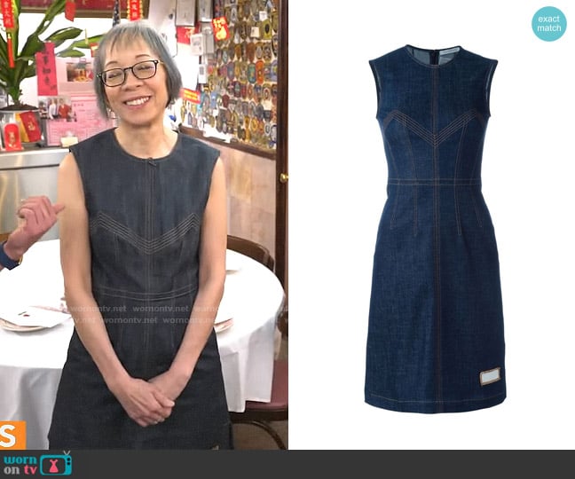 JW Anderson Stitched Shift Dress worn by Grace Young on CBS Mornings