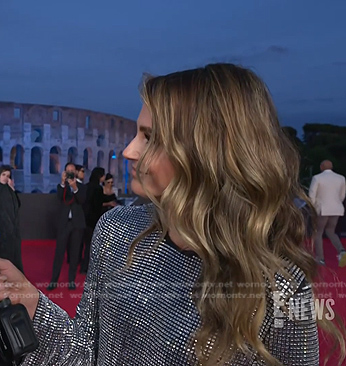 Keltie’s embellished mini dress on E! News