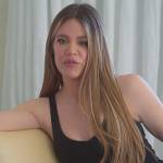 Khloe’s black cropped tank on The Kardashians