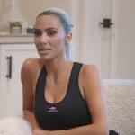 Kim’s black Balenciaga tank on The Kardashians