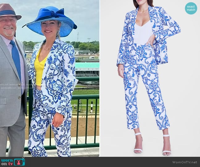 L'Agence Ludivine Cropped Trousers worn by Lindsay Czarniak on Today