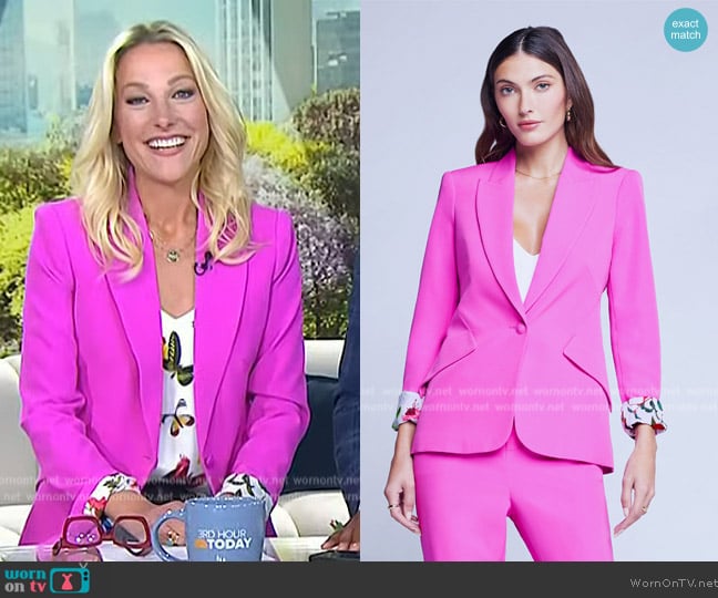 L'Agence Chamberlain Blazer worn by Lindsay Czarniak on Today