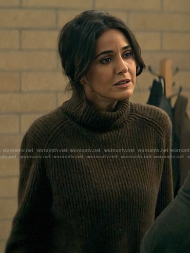 Lana’s brown turtleneck sweater on Superman and Lois