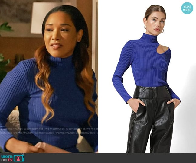 Line & Dot Nico Sweater worn by Iris West (Candice Patton) on The Flash