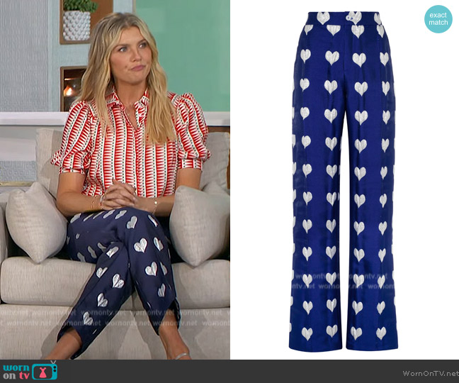 Lisou Hetty Pants worn by Amanda Kloots on The Talk