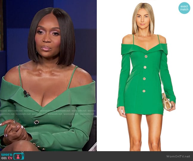 Lovers and Friends Sadie Blazer Dress worn by Marlo Hampton on E! News