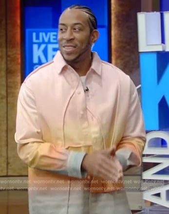 Ludacris’s ombre shirt on Live with Kelly and Mark